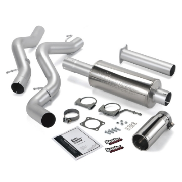 Picture of Banks Power 02-05 Chevy 6-6L EC-CCSB Monster Exhaust System - SS Single Exhaust w- Chrome Tip