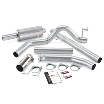 Picture of Banks Power 98-02 Dodge 5-9L Ext Cab Monster Exhaust System - SS Single Exhaust w- Chrome Tip