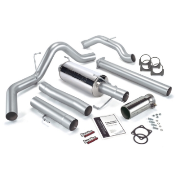 Picture of Banks Power 03-04 Dodge 5-9L CCLBCatted Monster Exhaust System - SS Single Exhaust w- Chrome Tip