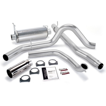 Picture of Banks Power 00-03 Ford 7-3L - Excursion Monster Exhaust System - SS Single Exhaust w- Chrome Tip