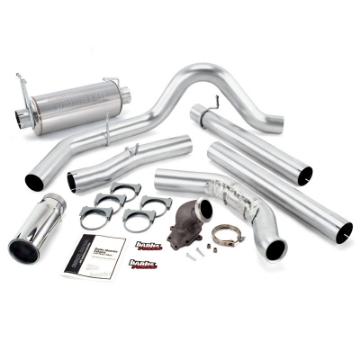 Picture of Banks Power 00-03 Ford 7-3L - Excursion Monster Exh w- Power Elbow - SS Single Exh w- Chrome Tip