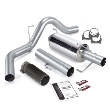 Picture of Banks Power 04-07 Dodge 5-9L 325Hp CCLB Monster Exhaust System - SS Single Exhaust w- Black Tip