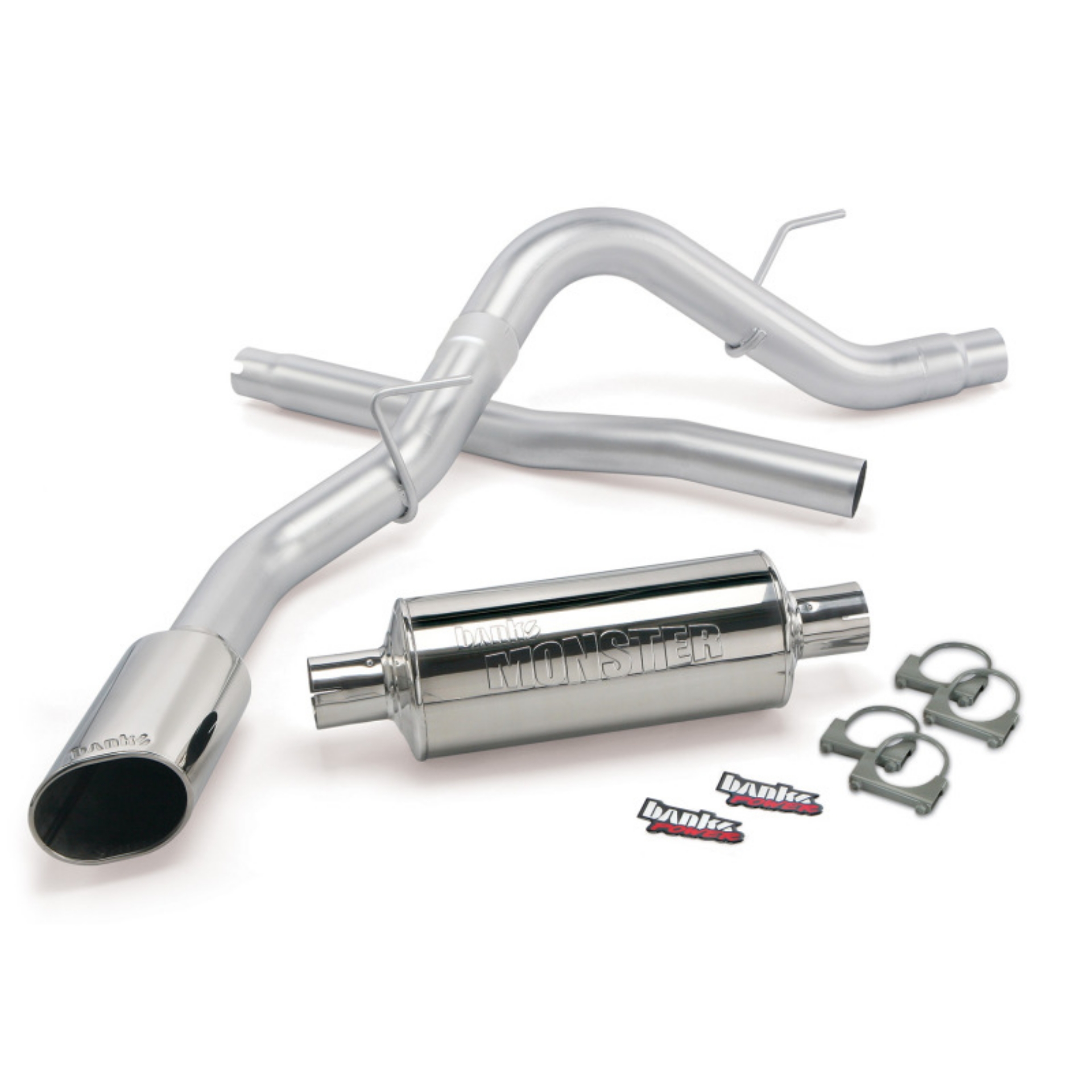 Picture of Banks Power 11-14 Ford F-150 3-5L EcoBoost -5-0-6-2L Monster Exh Sys - SS Single Exh w- Chrome Tip