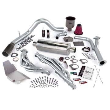 Picture of Banks Power 99-04 Ford 6-8L Truck No EGR PowerPack System - SS Single Exhaust w- Black Tip