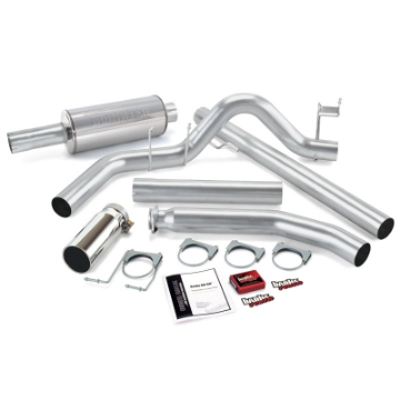 Picture of Banks Power 02 Dodge 5-9L Std Cab Git-Kit - SS Single Exhaust w- Chrome Tip