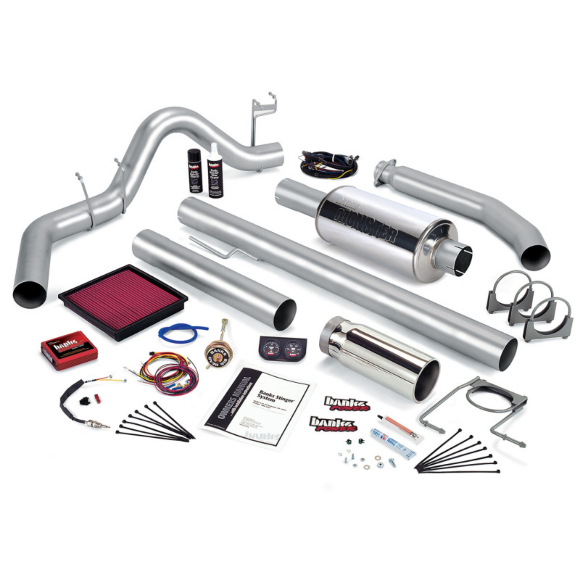Picture of Banks Power 02 Dodge 5-9L 235Hp Std Cab Stinger System - SS Single Exhaust w- Chrome Tip