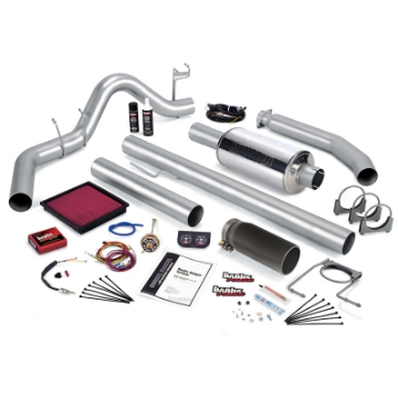 Picture of Banks Power 02 Dodge 5-9L 235Hp Ext Cab Stinger System - SS Single Exhaust w- Black Tip
