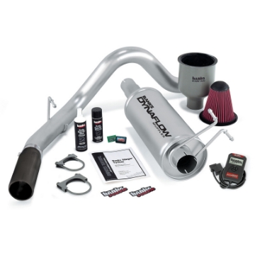 Picture of Banks Power 99-04 Ford 6-8L Ext-Crew Cab Stinger System w- AutoMind - SS Single Exhaust w- Black Tip