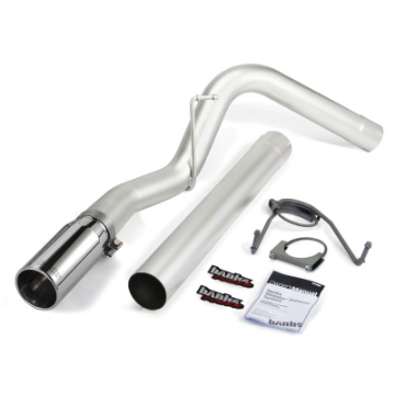 Picture of Banks Power 14-15 Dodge Ram 6-7L CCSB Monster Exhaust System - SS Single Exhaust w- Chrome Tip
