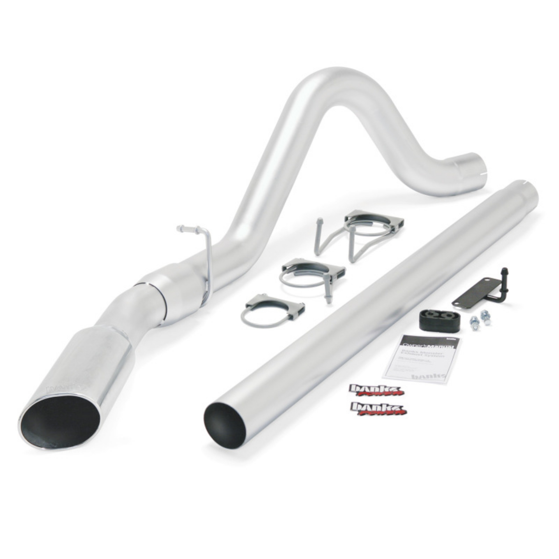 Picture of Banks Power 08-10 Ford 6-4L All W-B Monster Exhaust System - SS Single Exhaust w- Chrome Tip