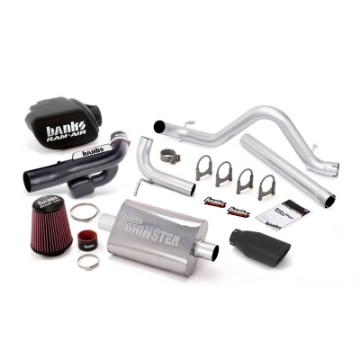 Picture of Banks Power 12-15 Jeep 3-6L Wrangler All 4dr Stinger Sys no AutoMind - SS Single Exh w- Blk Tip