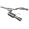 Picture of Kooks 15+ Mustang 5-0L 4V Convertible 3in Cat-Back w- X-Pipe 4in Slash Cut Polished Tips Exhaust