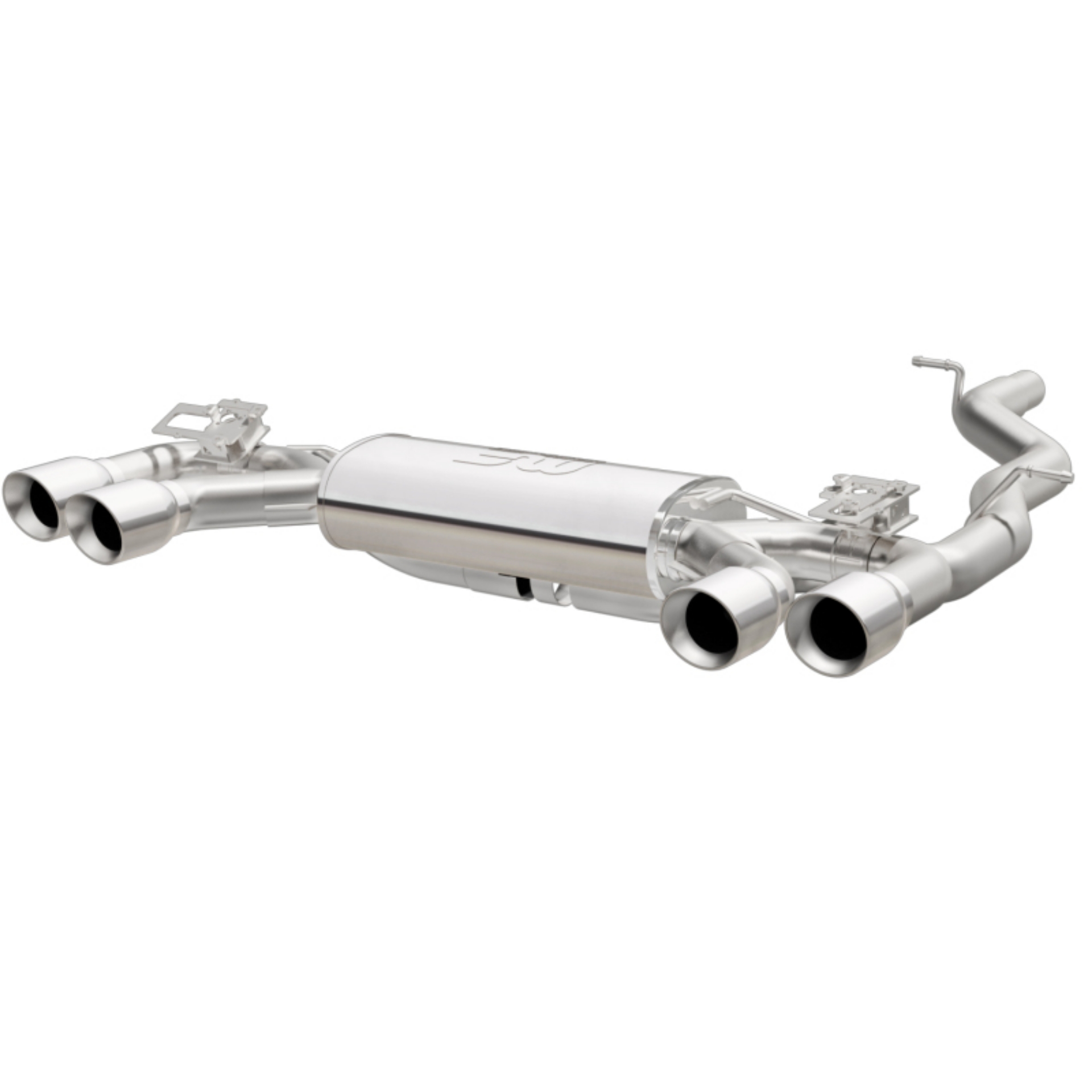 Picture of MagnaFlow Sys C-B 2015-2017 Volkswagen Golf R 3in Polished SS Quad Tip Split Rear Exit