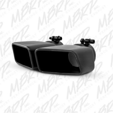 Picture of MBRP Universal Tip 4-75inx 3in Rectangle Angled Cut 3in O-D- inlet Driver Side 7-375in length Black