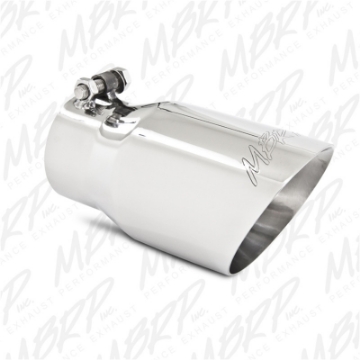 Picture of MBRP Universal Tip 4in O-D- Dual Wall Angled 3in inlet 8in length T304