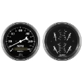 Picture of Auto Meter Gauge Kit 2 pc- Quad & Speedometer 3 3-8in Old Tyme Black