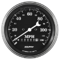 Picture of Auto Meter Gauge Speedo- 3 3-8in 120mph Elec- Prog- w- Wheel Odo Old Tyme Black