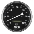 Picture of Auto Meter Gauge Speedo- 5in 120mph Elec- Prog- w- LCD Odo Old Tyme Black