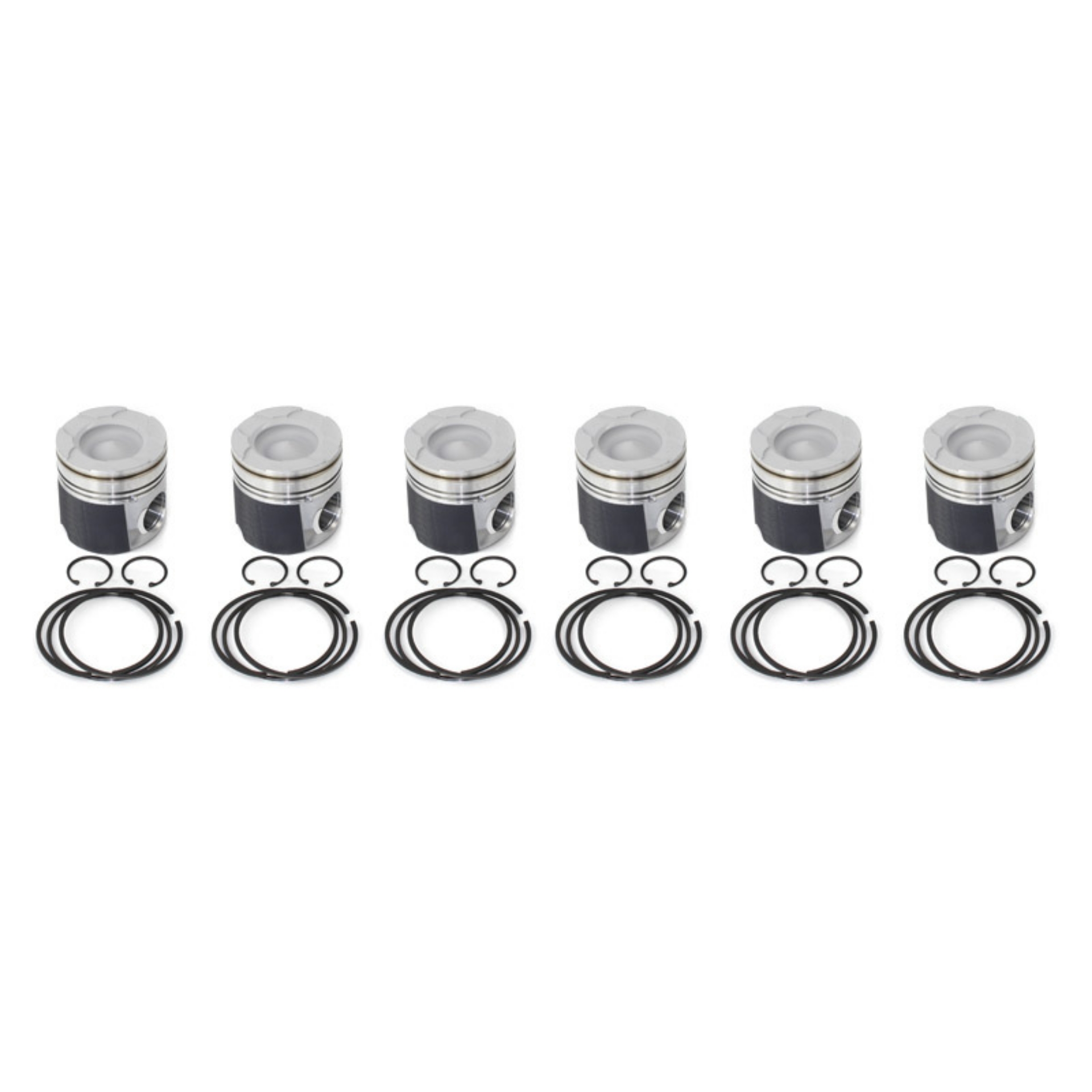 Picture of Industrial Injection Dodge 12V Mahle Piston -040 Oversized Coated Champ- Fly Cut
