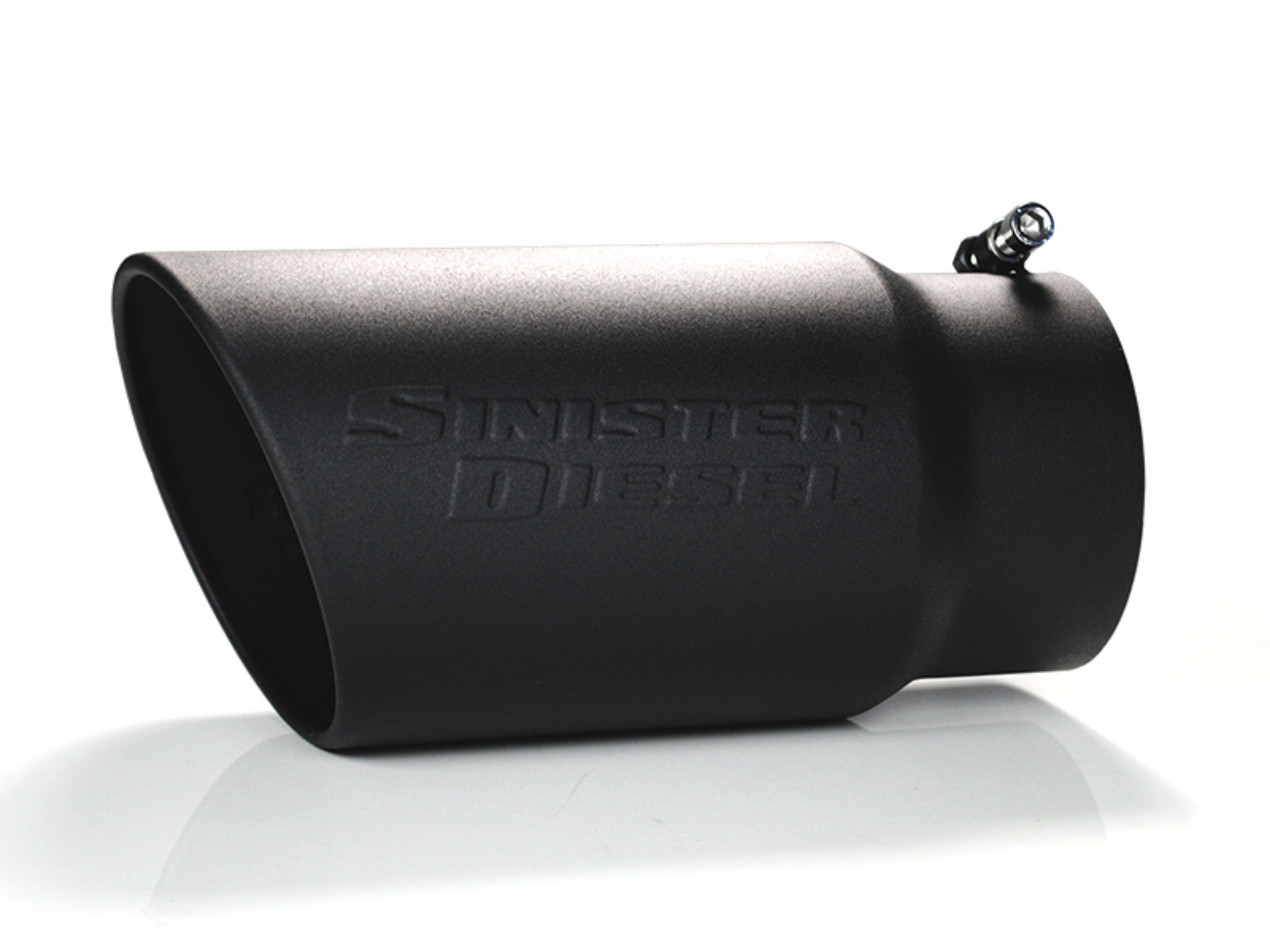 Picture of Sinister Diesel Universal Black Ceramic Coated Stainless Steel Exhaust Tip 5in to 6in