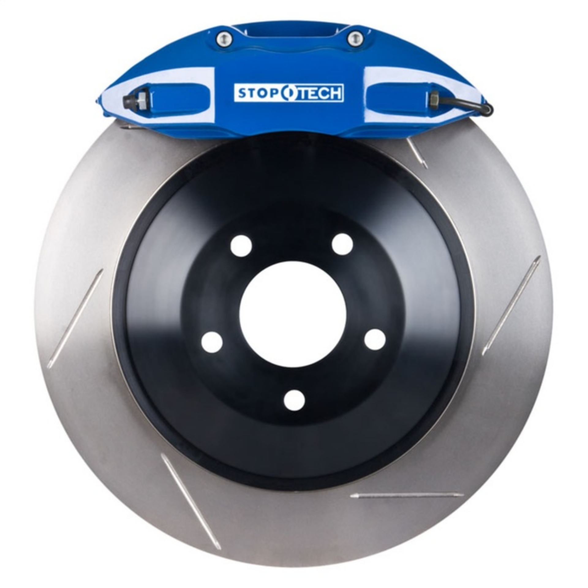 Picture of StopTech 06-12 VW GTI Front BBK w- Blue ST-41 Calipers 328x25mm Slotted Rotors