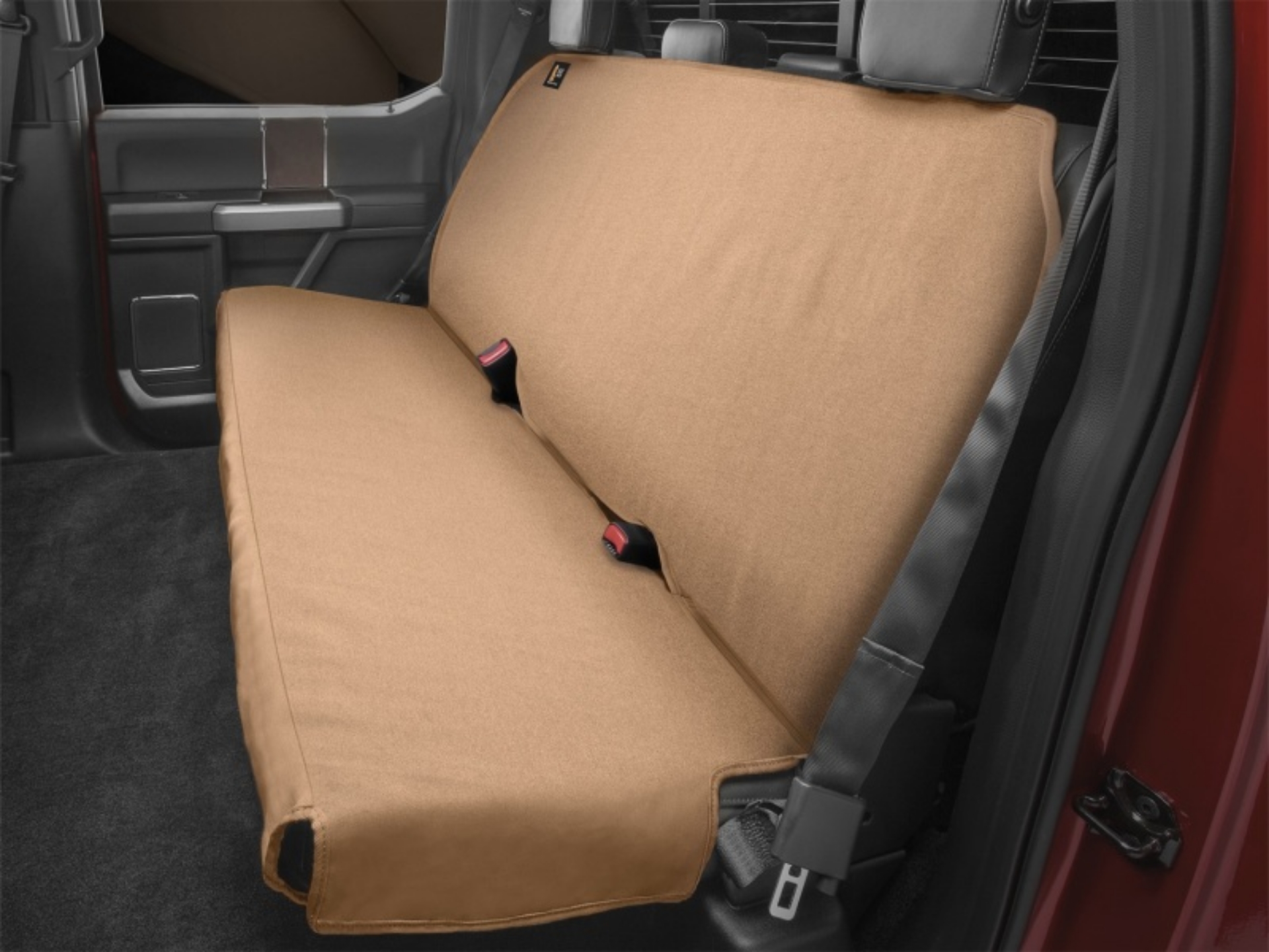 Picture of WeatherTech 07-12 Acura MDX - 02-06 Audi S4 - 10-15 Chevy Silverado 1500 Tan Rear Seat Protector
