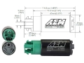 Picture of AEM 340LPH 65mm Fuel Pump Kit w- Mounting Hooks - Ethanol Compatible
