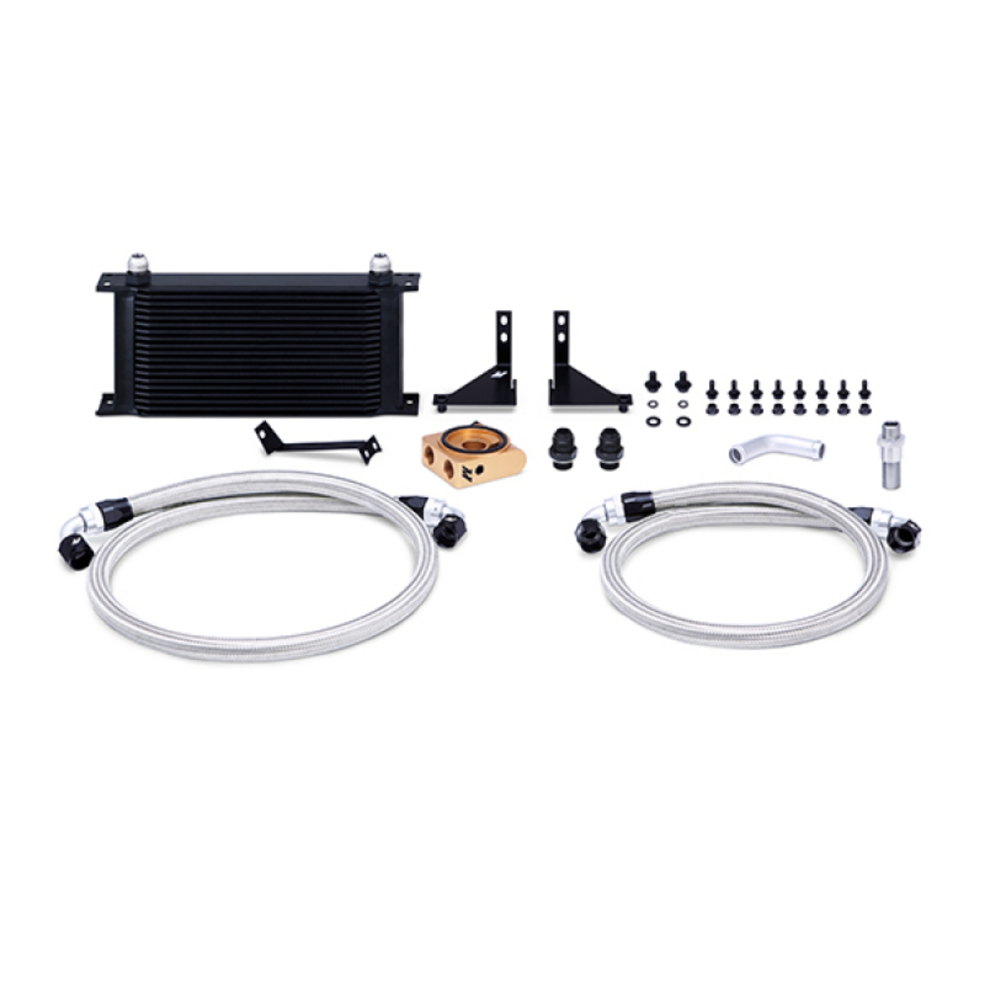 Picture of Mishimoto 14-16 Ford Fiesta ST Thermostatic Oil Cooler Kit - Black
