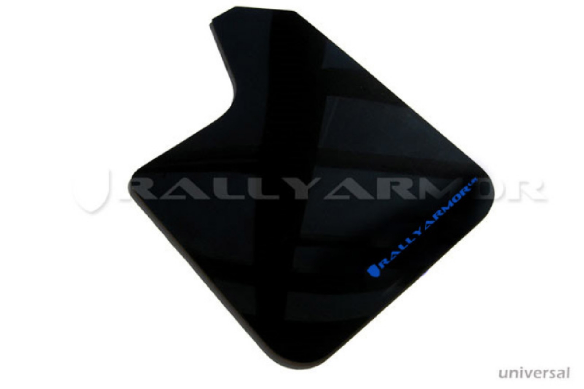 Picture of Rally Armor Universal Fit No Hardware Black UR Mud Flap w- Blue Logo