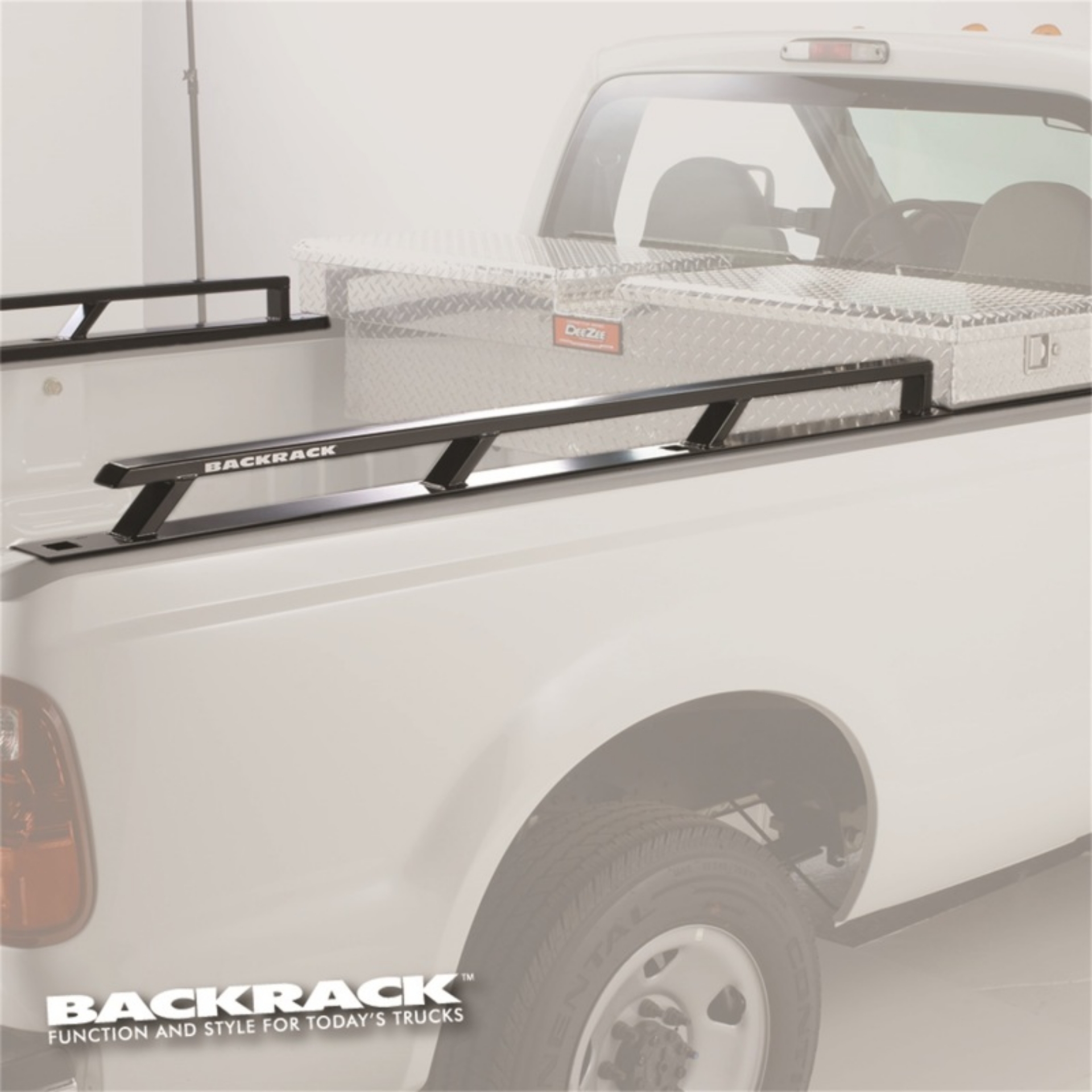 Picture of BackRack 2017+ Superduty Aluminum 8ft Bed Siderails - Toolbox 21in