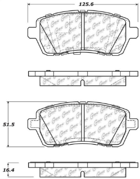 Picture of StopTech Performance 11-13 Ford Fiesta Front Brake Pads