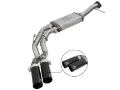 Picture of aFe Rebel Series Exht 3in SS Middle Side Exit CB w- Black Tips 11-14 Ford F150 Ecoboost V6 3-5L tt