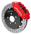 Picture of Wilwood 03-08 Audi A4 Forged Narrow Superlite 6R Front Big Brake Kit 12-88in Rotor Dia Red w- Line