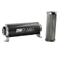 Picture of DeatschWerks Stainless Steel 10AN 10 Micron Universal Inline Fuel Filter Housing Kit 160mm