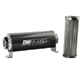 Picture of DeatschWerks Stainless Steel 10AN 10 Micron Universal Inline Fuel Filter Housing Kit 160mm