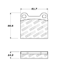 Picture of StopTech Street Touring 98-04 Volvo C70-98-00 V70 Rear Brake Pads