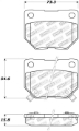 Picture of StopTech Street Touring 06-07 Subaru Impreza WRX Exc STi Rear Brake Pads