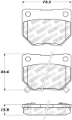 Picture of StopTech Street Touring 06-07 Subaru Impreza WRX Exc STi Rear Brake Pads