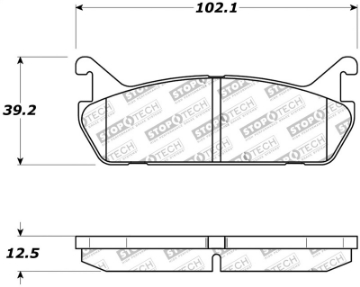 Picture of StopTech Street Touring 90-93 Mazda Miata Rear Brake Pads D525