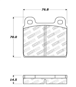 Picture of StopTech Street Touring 75-95 Alfa Romeo 2000 Spider-Graduate-Veloce Front Brake Pads