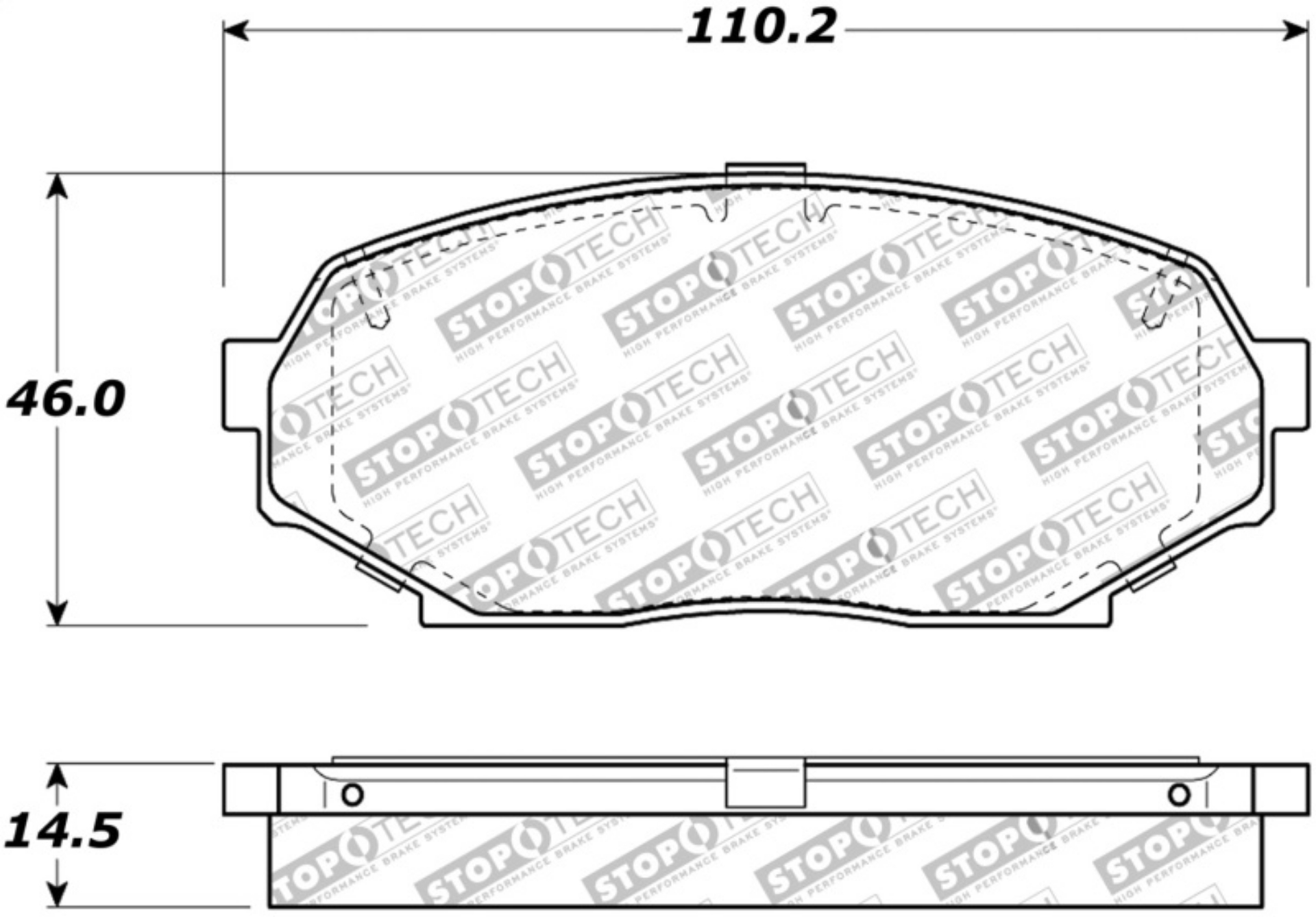 Picture of StopTech Street Touring 90-93 Mazda Miata Front Brake Pads D525
