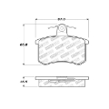 Picture of StopTech Street Touring 96-2-97 Audi A4 - 96-01 A4 Quattro - 95-98 A6 Rear Brake Pads