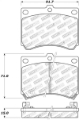 Picture of StopTech Street Touring 91-03 Ford Escort ZX2 - 92-95 Mazda MX-3 Front Brake Pads