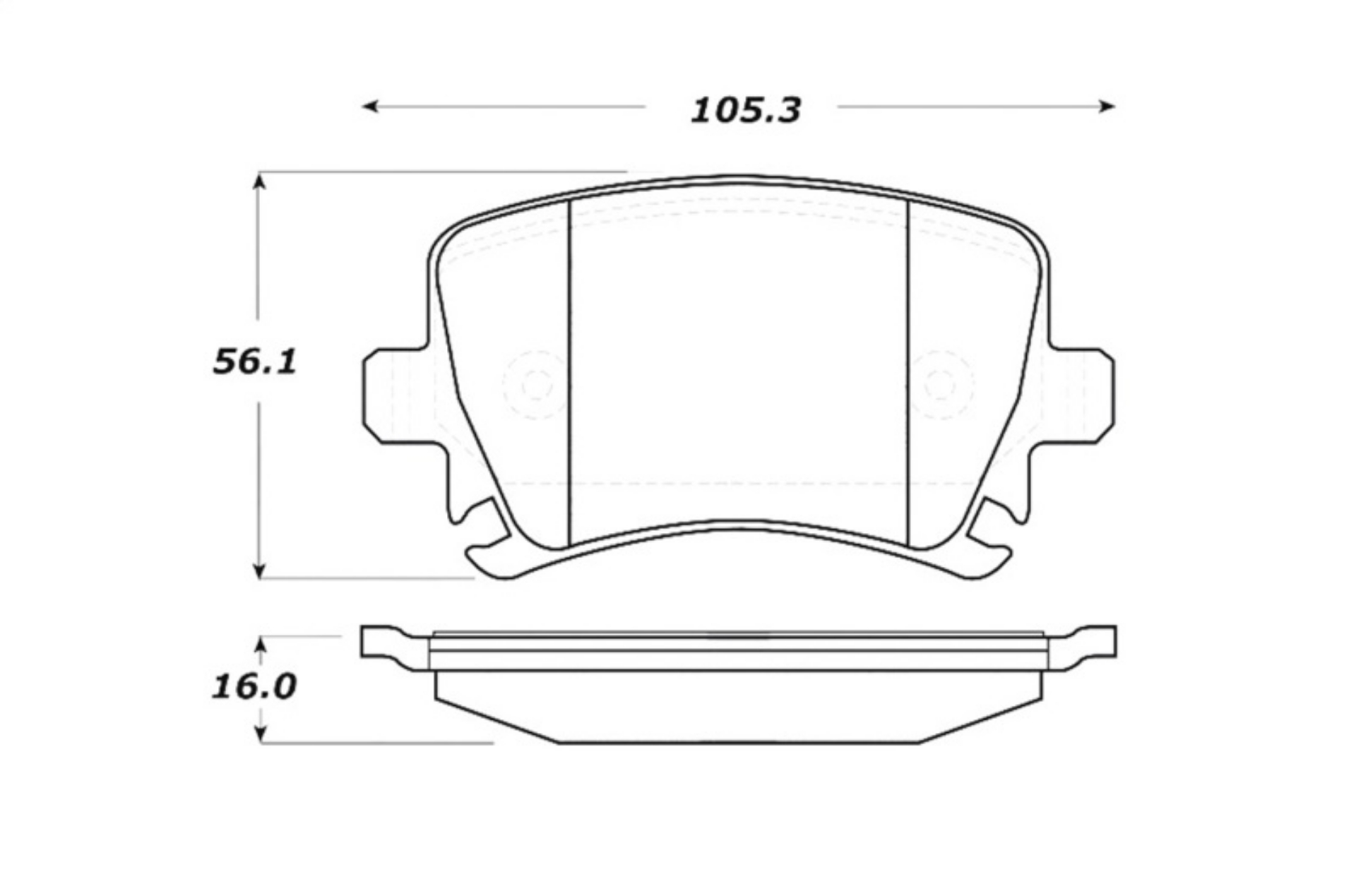 Picture of StopTech Street Touring 06-09 Audi A3 - 05-09 Audi A4-A6 - 08-09 Audi TT