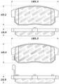 Picture of StopTech Street Touring 11-00-02 Infiniti G20-10-00-04 I30-I35 Rear Brake Pads