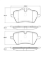 Picture of StopTech Street Touring 06-09 Mini Cooper-Cooper S Front Brake Pads