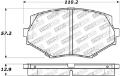 Picture of StopTech Street Touring 94-97-99-05 Miata w-Normal Suspension Front Brake Pads D635