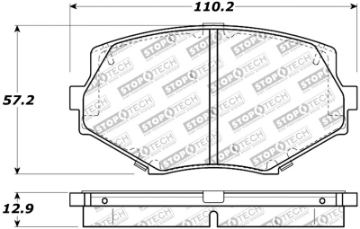 Picture of StopTech Street Touring 94-97-99-05 Miata w-Normal Suspension Front Brake Pads D635