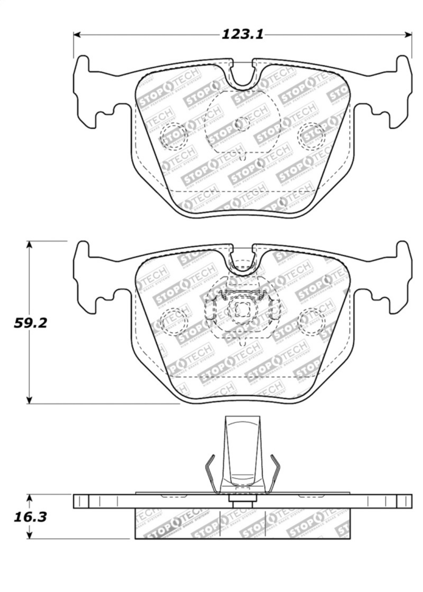 Picture of StopTech Street Touring 01-07 BMW M3 E46 - 00-04 M5 - 04-09 X3 - 00-06 X5