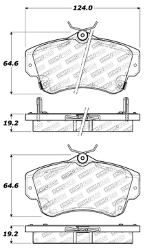 Picture of StopTech Street Touring 03-05 Dodge SRT-4 Front Brake Pads